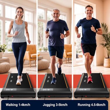 Бігова доріжка для дому Walking Pad з LED-дисплеєм, 2-в-1 для ходьби та бігу, пульт ДК, мотор 2.25HP, швидкість 1-6 км/год, гарантія 2 роки