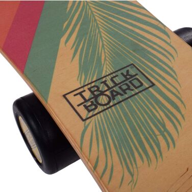 Тренувальний балансборд Trickboard Summer: дошка, ролик, килимок, наклейка – для скейтборду, серфінгу, сноуборду, вейкборду