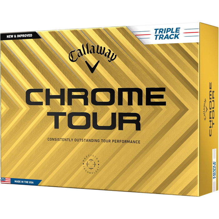 Гольф-м'ячі Callaway Chrome Tour, преміум-якість