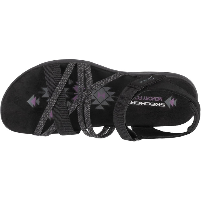 Жіночі сандалі Skechers Reggae Slim Sunnysides, чорний (40 EU)