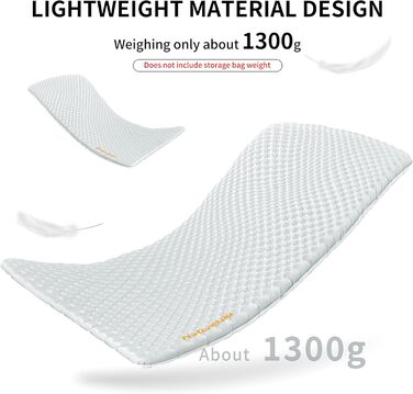 Килимок для кемпінгу Naturehike Thermal 3.2R: ультралегкий, 4-сезонний (-5℃), для зими (2 особи)