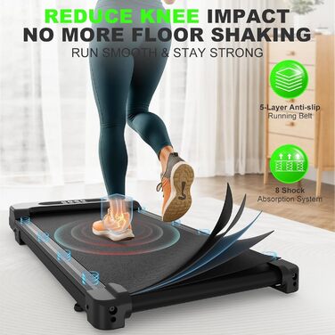 Бігова доріжка Walking Pad для дому з нахилом - електричний ходунець під стіл Walkpad, прозора модель