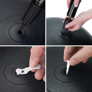 Фітбол BODYMATE 65 см: для фітнесу, йоги, офісного використання. В комплекті насос та E-book