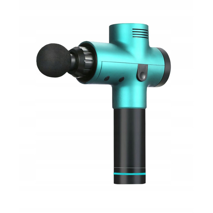 Перкусійний масажер MG02PRO CYAN, ручний вібраційний масажний пістолет, бірюзовий