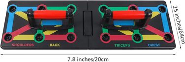 Тренувальна дошка Push-Up Rack Board 12-в-1: багатофункціональний портативний тренажер для дому