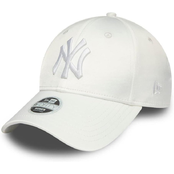 Кепка New Era New York Yankees MLB 9Forty з сатину, біла, регульована, для жінок