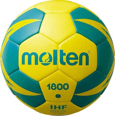 М'яч для гандболу Molten H2X1800-YG, жовто-зелений, розмір 2, гелевий