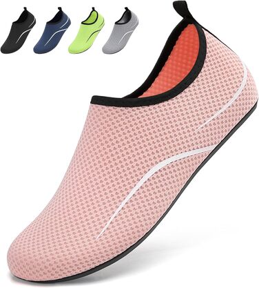 Чоботи для плавання унісекс: легкі, швидковисихаючі, для пляжу, басейну, серфінгу, йоги (43 EU, рожевий)