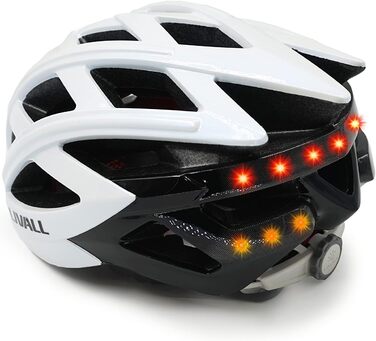 Велошолом Livall BH60SE Neo білий, унісекс, для дорослих, розмір 55-61 см, розумний шолом з Bluetooth
