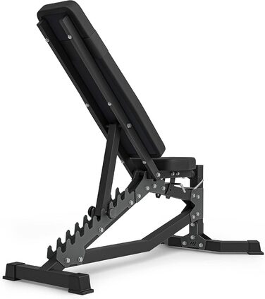 Регульована двостороння лавка для тренувань Marbo Sport MS-L102, чорна або червона, вироблено в ЄС