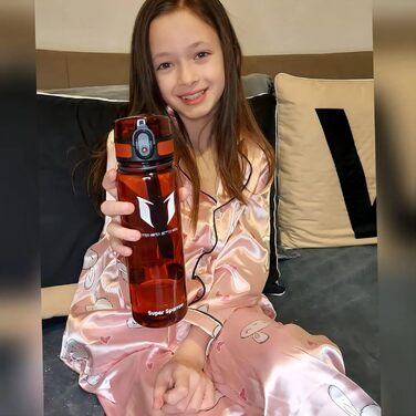 Фляга для води Super Sparrow Tritan - 350мл, 500мл, 750мл, 1000мл - Без BPA - Спортивна, для велосипеда, фітнесу, універу, на природі - Легка, екологічна, червона (Imperial Red)