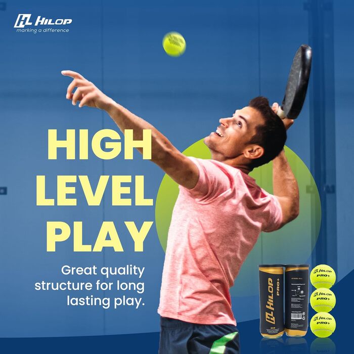 М'ячі для падел-тенісу, 3 шт. - якісні м'ячі для змагань та тренувань