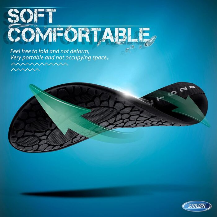 Водні черевики SIMARI для жінок та чоловіків, швидковисихаючі, моделі для плавання та відпочинку на пляжі, спортивні аквашузи SWS001, чорний, розмір 42/43 EU