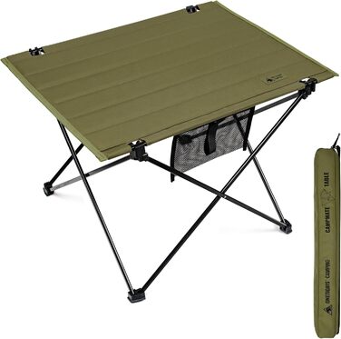 Стіл туристичний складний OneTigris CAMPMATE, зелений, вантажопідйомність 30 кг