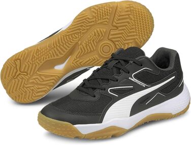 Дитячі кросівки PUMA Solarflash Jr для легкої атлетики, 32 EU, чорний/білий/червоний, Gum