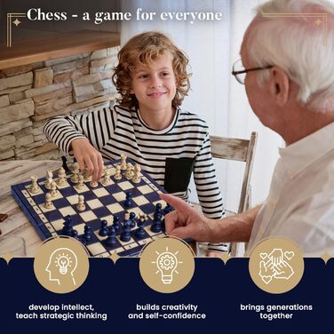 Шахова дошка дерев'яна преміум Master of Chess 35 см, зелена, складана, з фігурами, ручна робота, класичний шаховий набір