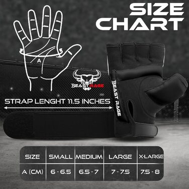 Боксерські рукавички BEAST RAGE для кікбоксингу, карате, тайського боксу (XXL, білий/чорний)
