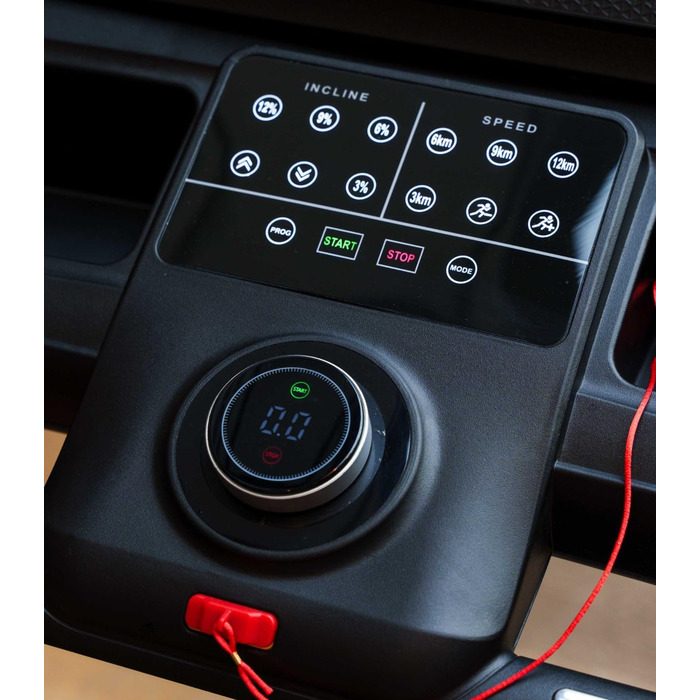 CARE FITNESS Fast Runner SP: Електричний біговий тренажер з регулюванням нахилу та складний - до 22 км/год, 20 рівнів нахилу, 57 програм, Kinomap