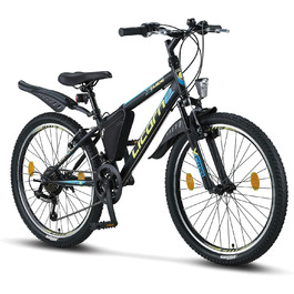 Гірський велосипед Licorne Bike Guide Premium 24 дюйми, 21 швидкість, для дітей та дорослих
