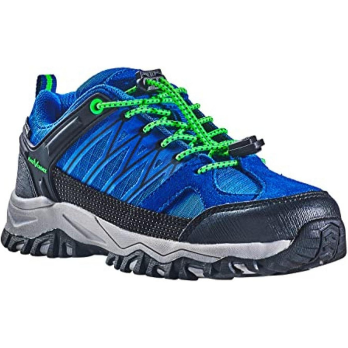 Дитячі трекінгові черевики Black Crevice: водонепроникні, з підкладкою, для туризму та активного відпочинку, розмір 28 EU, блакитно-зелені