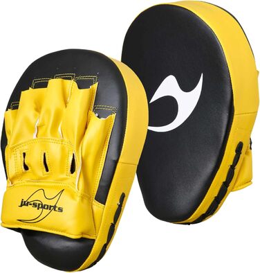 Лапи для боксу Ju-Sports зі штучної шкіри, легкі, вигнуті, з міткою для точності, ідеальні для тренувань