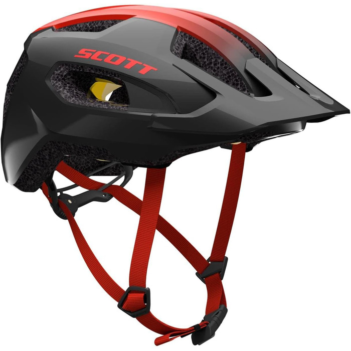 Велошолом Scott Supra Plus MIPS MTB, темно-сірий/червоний, розмір M/L (56-61 см), модель 2025, захист голови для гірського велосипеда