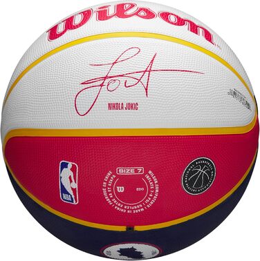 Баскетбольний м’яч Wilson №7, синьо-жовтий, універсальний