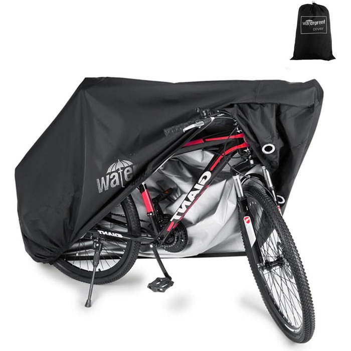 Водонепроникний чохол для велосипеда на відкритому повітрі. Оксфордська тканина, 210D нейлон з PU-покриттям, захист від вітру.