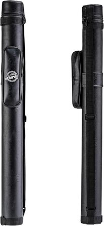 Чохол для більярду Hardy Billardköcher, чорний, 85 см, для 2 київ + аксесуари, міцне шкірозамінник, з сумкою для аксесуарів та ремінком