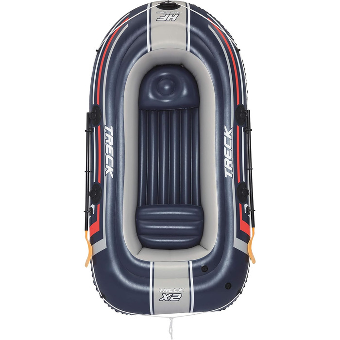 Надувний човен Bestway Hydro-Force Treck X2 для 2 осіб, 255x127x36 см, комплект весла та насос