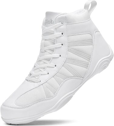 Боксерські черевики чоловічі хай-топ, унісекс, для занять боксом та єдиноборствами (46 EU, білі)