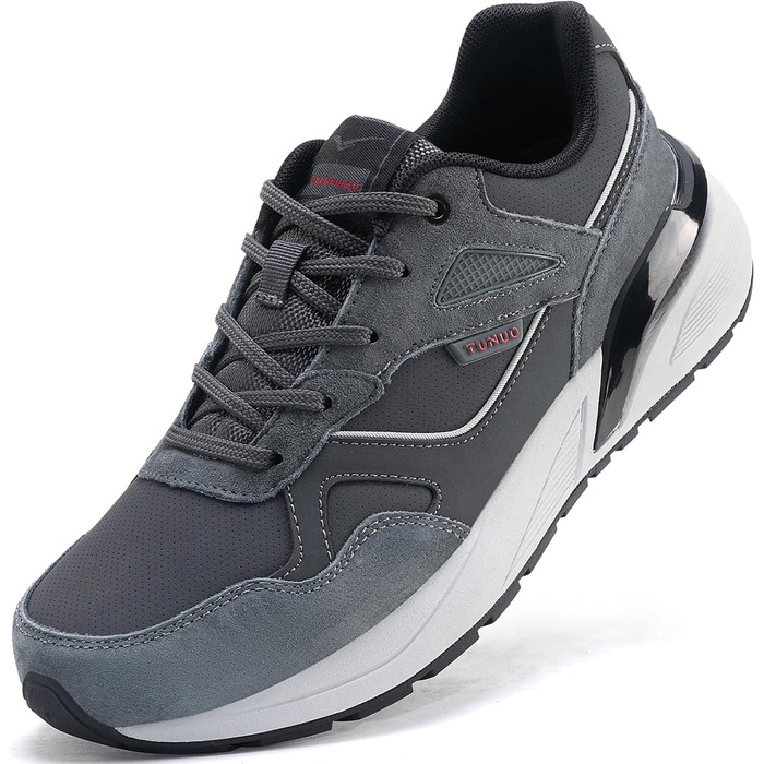 Чоловічі кросівки для активного відпочинку, бігу та ходьби, 41-45 EU (42 EU, сіро-помаранчевий)