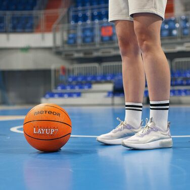Баскетбольний м'яч Meteor Layup Kinder Mini - для дітей 4-8 років, розмір 7, оранжевий