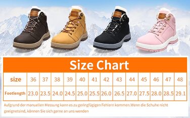 Зимові чоботи Visionreast: водонепроникні трекінгові чоботи для жінок та чоловіків, чорні, 43 EU