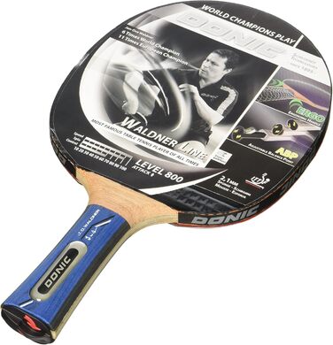 Настільний тенісний ракетка Donic Schildkröt Waldner 800 з навчальним DVD, чорна/червона
