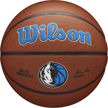 Баскетбольний м'яч Wilson NBA Team Dallas Mavericks, розмір 7, композитний, унісекс-дорослий