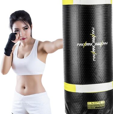 Боксерський мішок Klarfit Maxx MMA-A з інноваційною водо-повітряною начинкою, 55 л, для функціонального тренування, чорний