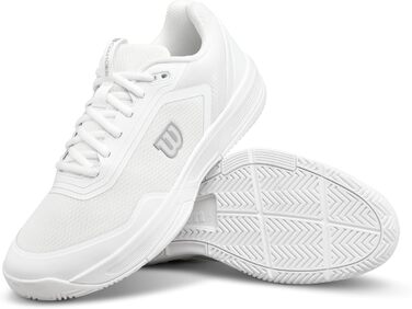 Тенісні кросівки Wilson Courtglide для чоловіків (42 EU, широка колодка, білі)