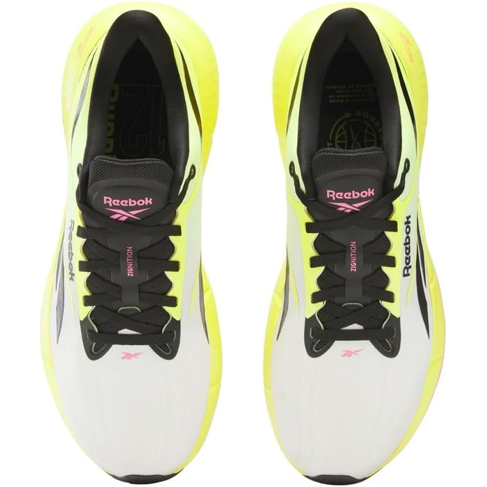 Кросівки Reebok Zignition для чоловіків, 44.5 EU, чорний та електричний жовтий