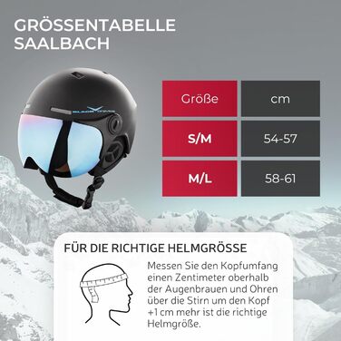 Лижний шолом Black Crevice Saalbach з візором, пілотний стиль, унісекс, для чоловіків і жінок, змінний візор, регульований розмір 58-61 см, карбон/білий, для сноуборду та лиж