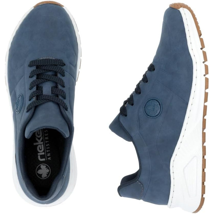 Кросівки жіночі Rieker M4903 Skater сині, 40 EU, широка колодка, з вийманою устілкою