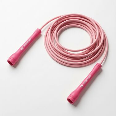Професійний стрибковий канат Elevate Speed Rope MAX з міцного ПВХ та нейлоновим сердечником, 5 мм, до 3 метрів, колір Irisha Pink
