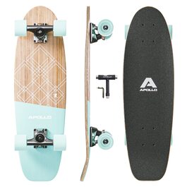 Міні-лонгборд Apollo Mini-Longboard 70см (30x8) Savaii – дерев'яний круїзер з ABEC 9 підшипниками