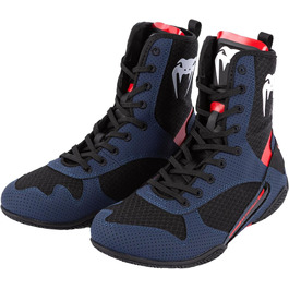 Боксерські черевики Venum Elite Unisex, 48 EU, темно-синій, чорний, червоний