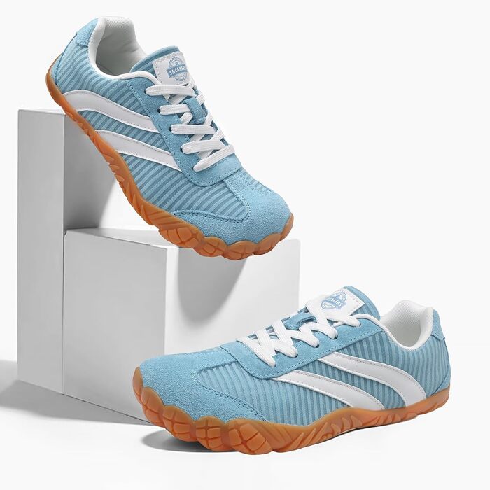 Босоніжні кросівки Retro Sneaker Unisex — легке мінімалістичне взуття для трейлу та прогулянок, дихаючі прогулянкові кросівки з протиковзанням, сині, 39 EU