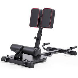 Мультифункціональна фітнес-лава Leikefitness Deluxe 8400 для дому, глибока Sissy-присідання, чорна