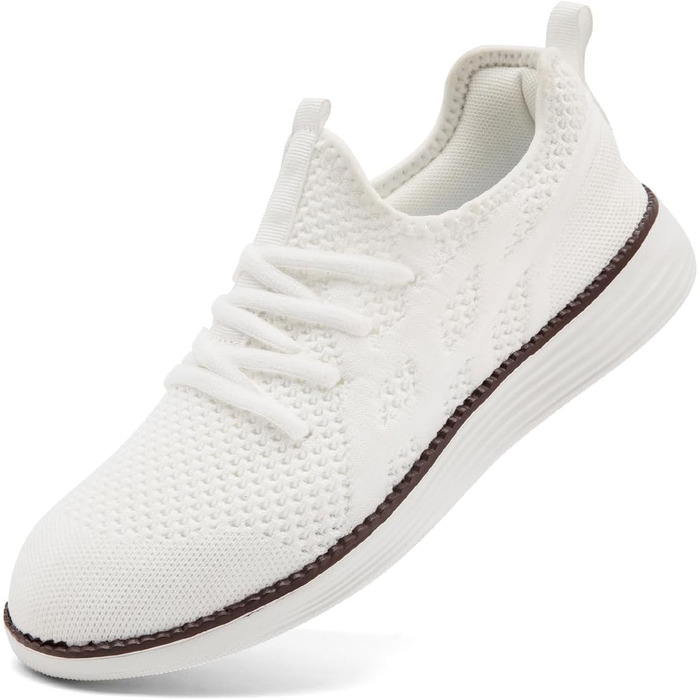 Чоловічі бігові кросівки для спорту та прогулянок. Зручні, легкі, дихаючі, з антиковзкою підошвою. Розмір 43 EU, колір білий