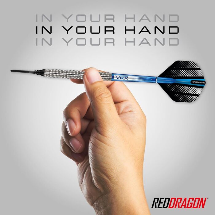 Дротики Red Dragon Defender 21 г з м'яким вістрям, з оперенням і стрижнями для електронного дартсу