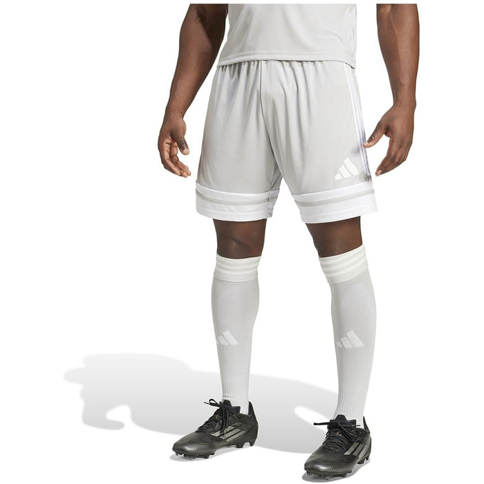 Спортивні чоловічі шорти adidas Squadra 25, колір Team Light Grey/White, розмір M