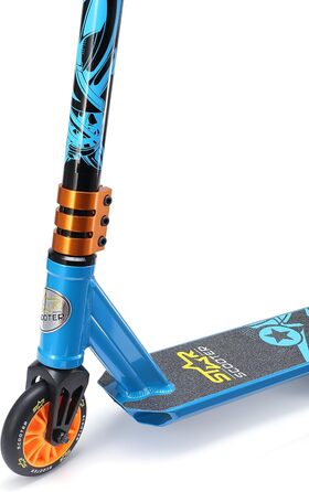 Трюковий самокат STAR SCOOTER Pro Sport 110 мм, алюмінієвий, для дітей від 5 років, зелений, HIC-компресія, для початківців і досвідчених